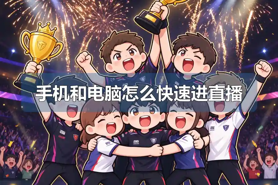 手机和电脑怎么快速进直播